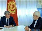 Zarif, Kırgızistan Cumhurbaşkanı'yla görüştü