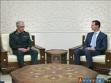 Tümgeneral Bakıri, Şam'da Beşar Esad'la görüştü