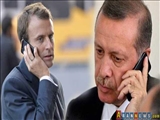 Erdoğan ve Macron Doğu Guta'yı Görüştü